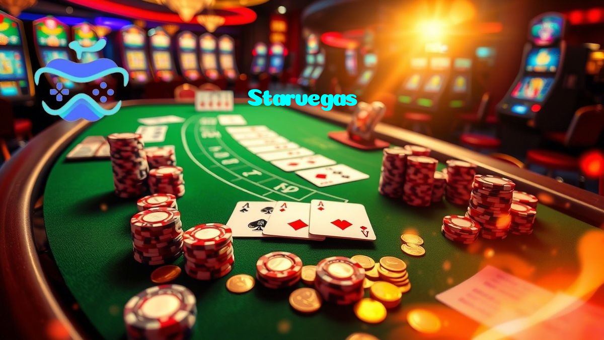 Starvegas casino presented on mobile device in Pakistan with slots and live games